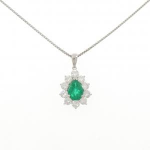PT900/PT850 エメラルド ネックレス 1.50CT