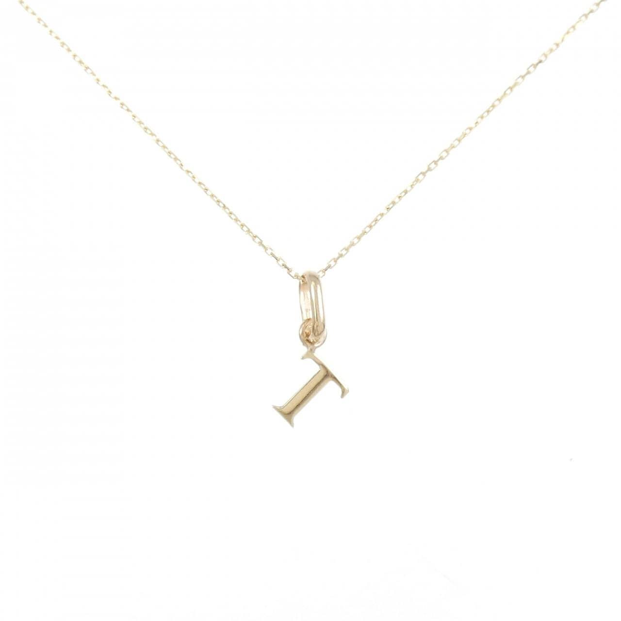 【新品】K10YG イニシャルT ネックレス