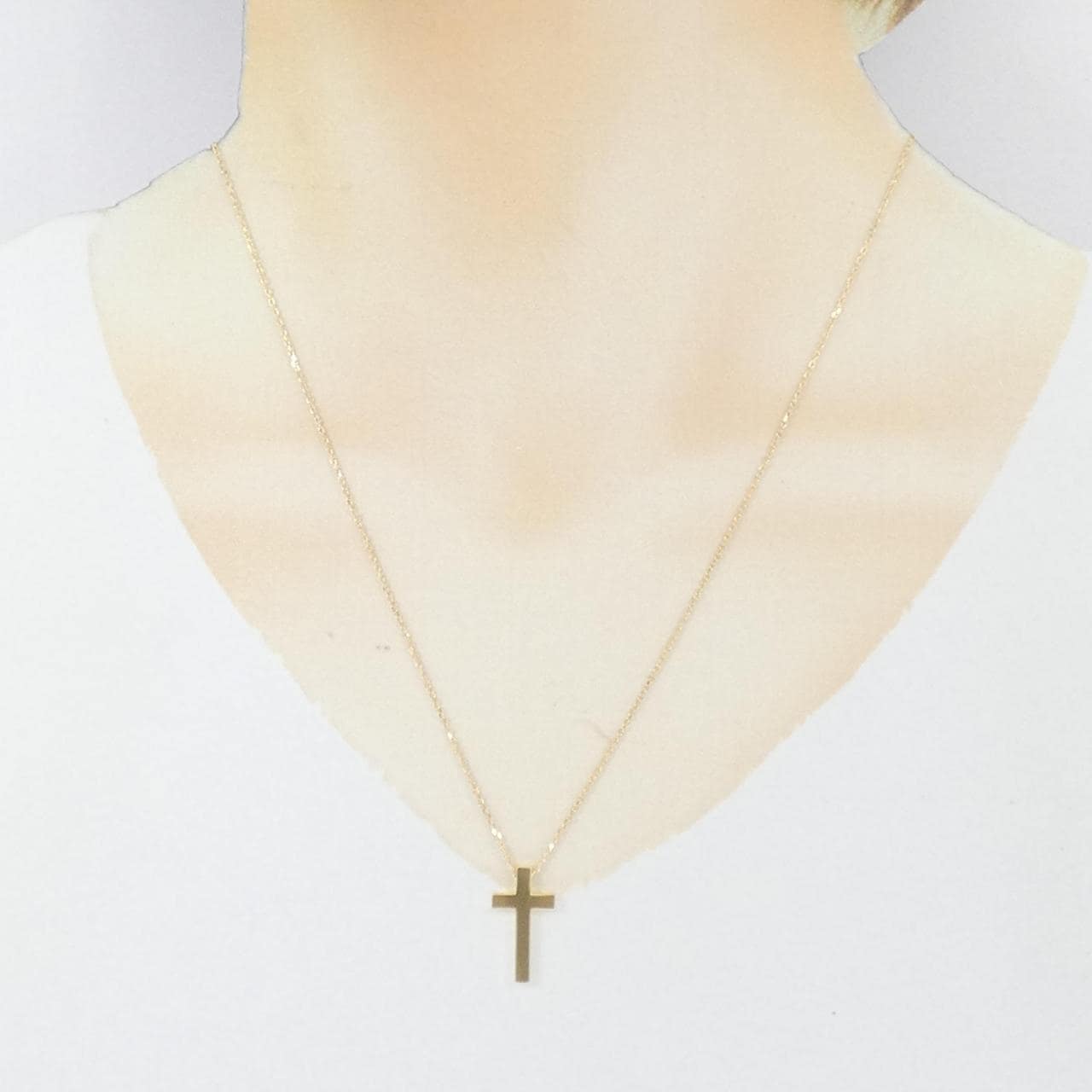 K18YG クロス ネックレス
