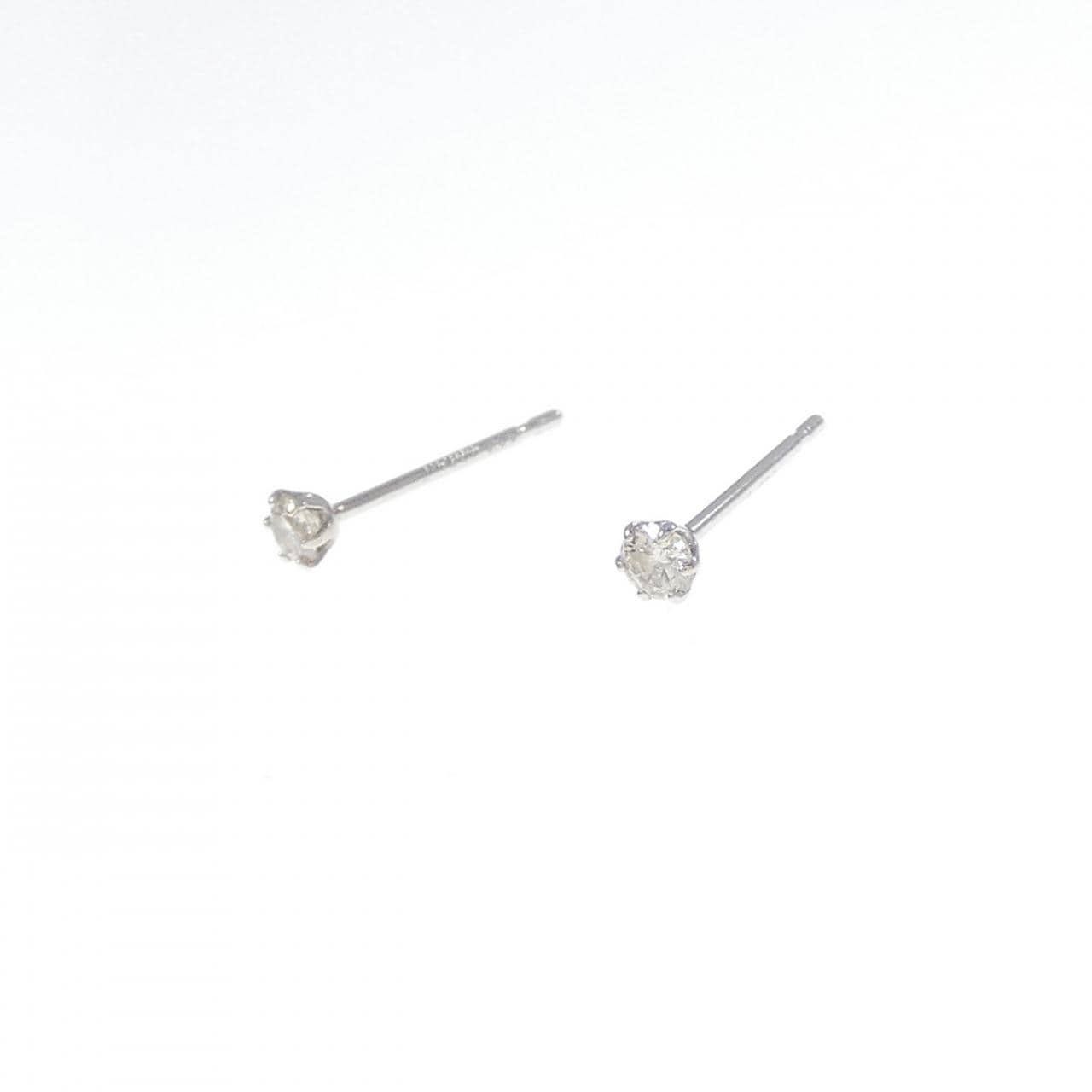 PT900 ダイヤモンド ピアス 0.10CT