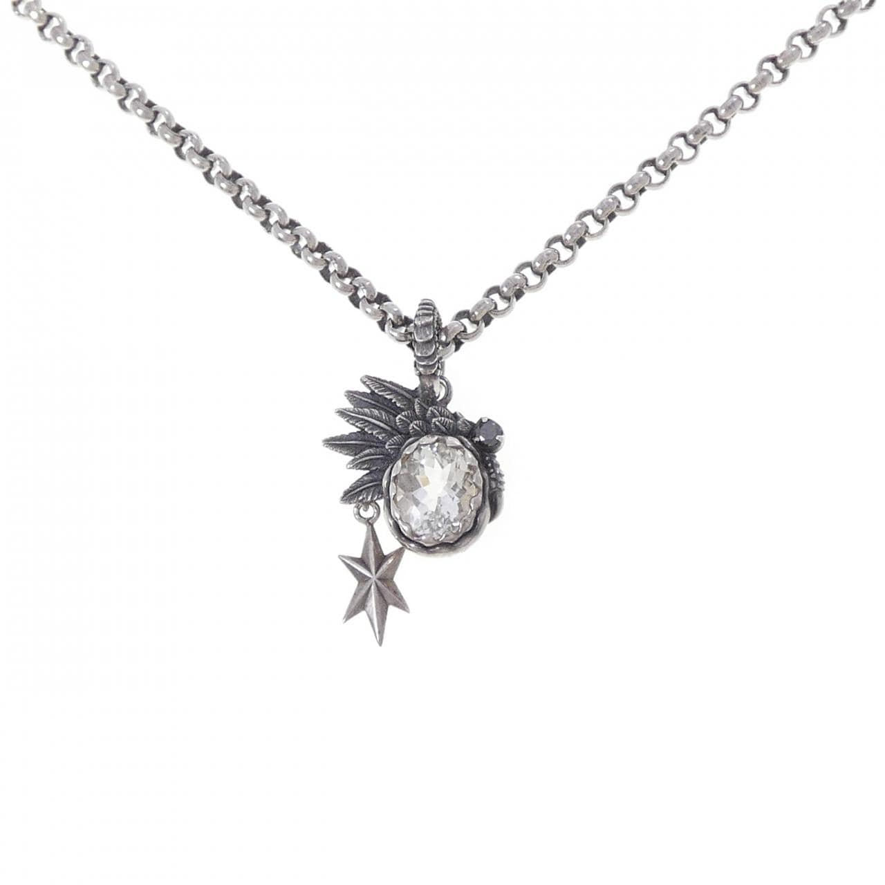 シルバー/925 クオーツ ネックレス