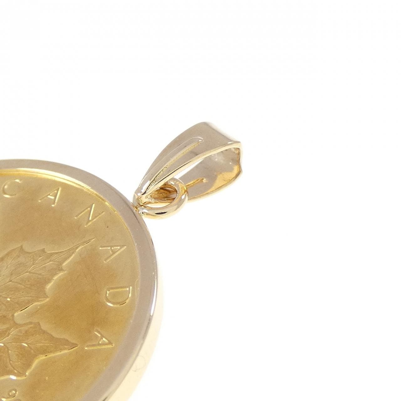 K18YG(枠) コイン ペンダント