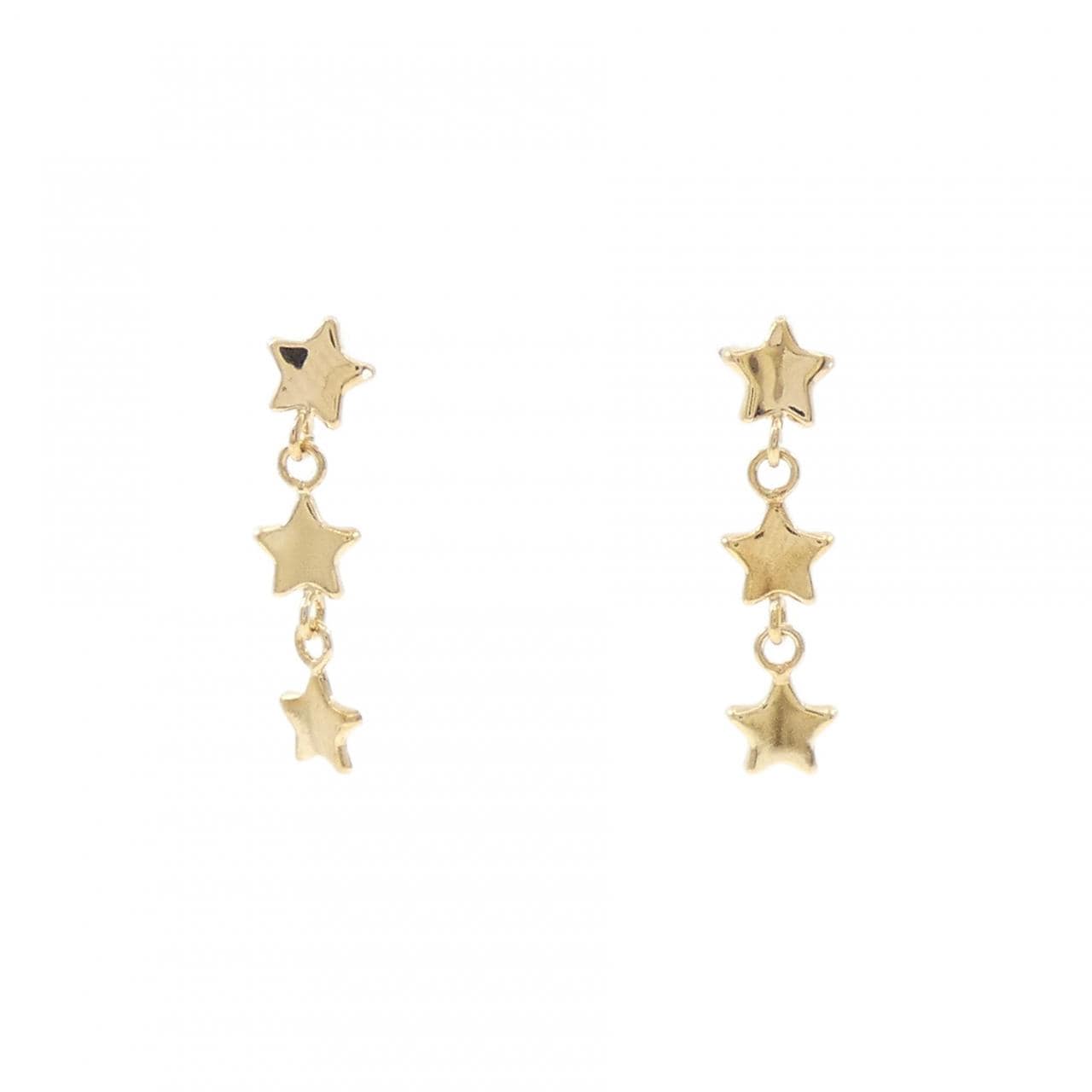 K18YG スター ピアス