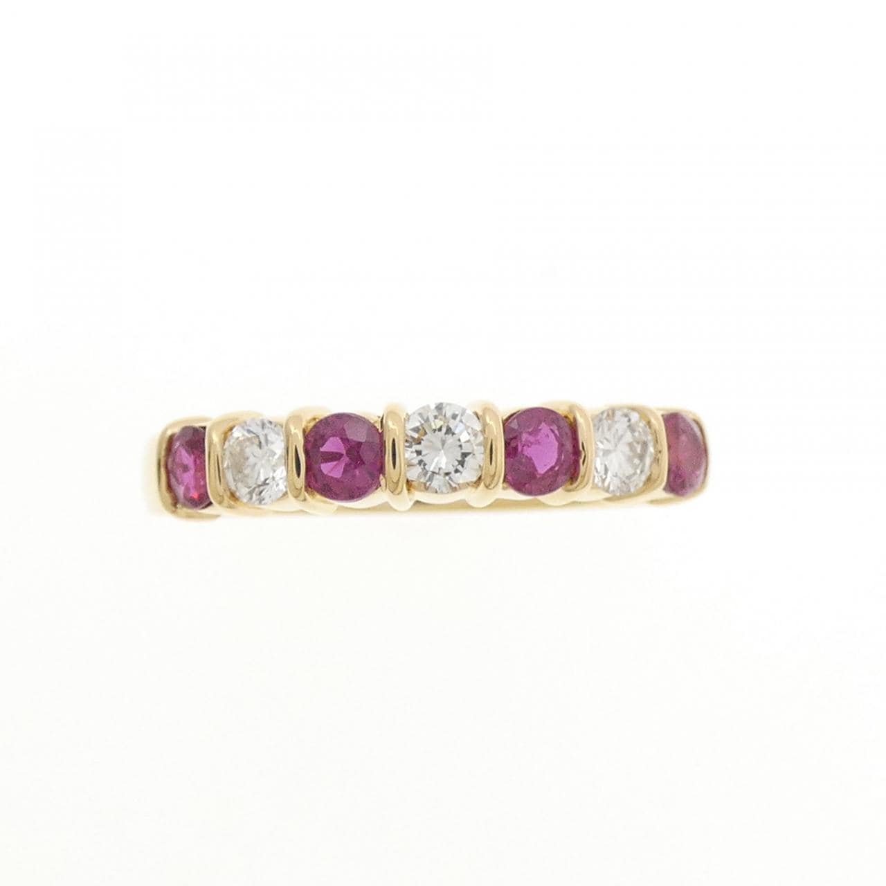 K18YG ルビー リング 0.46CT
