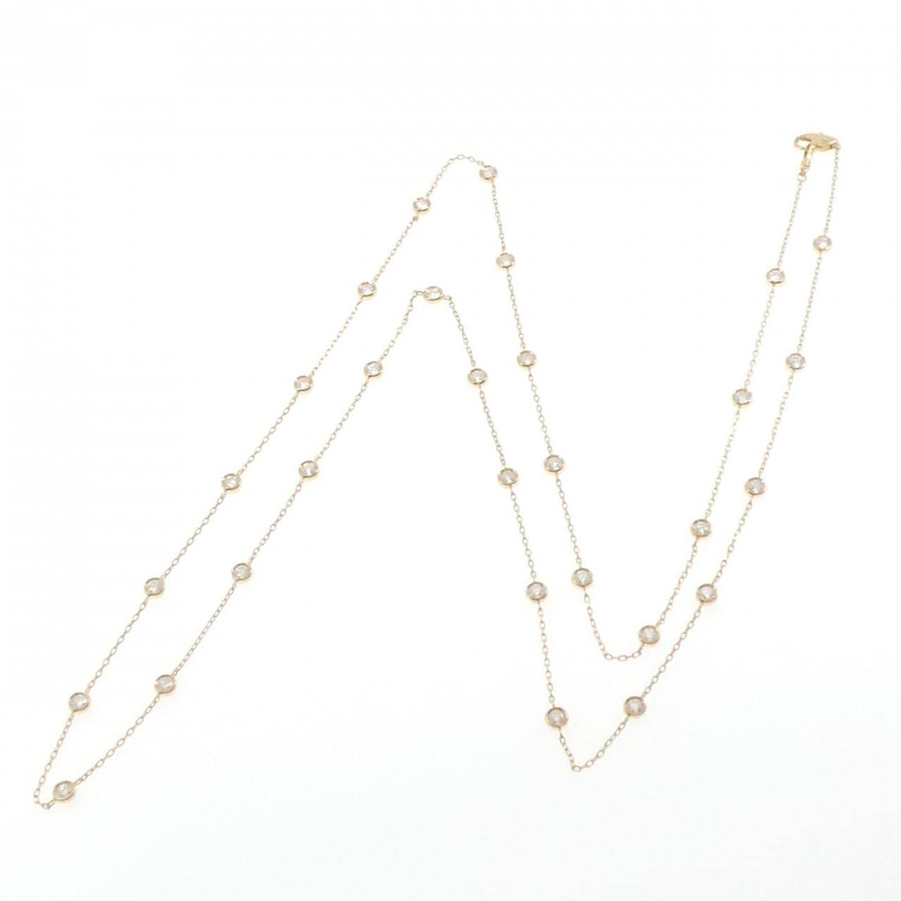 K18YG ダイヤモンド ネックレス 2.00CT
