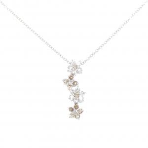 ポンテヴェキオ フラワー ダイヤモンド ネックレス 0.52CT