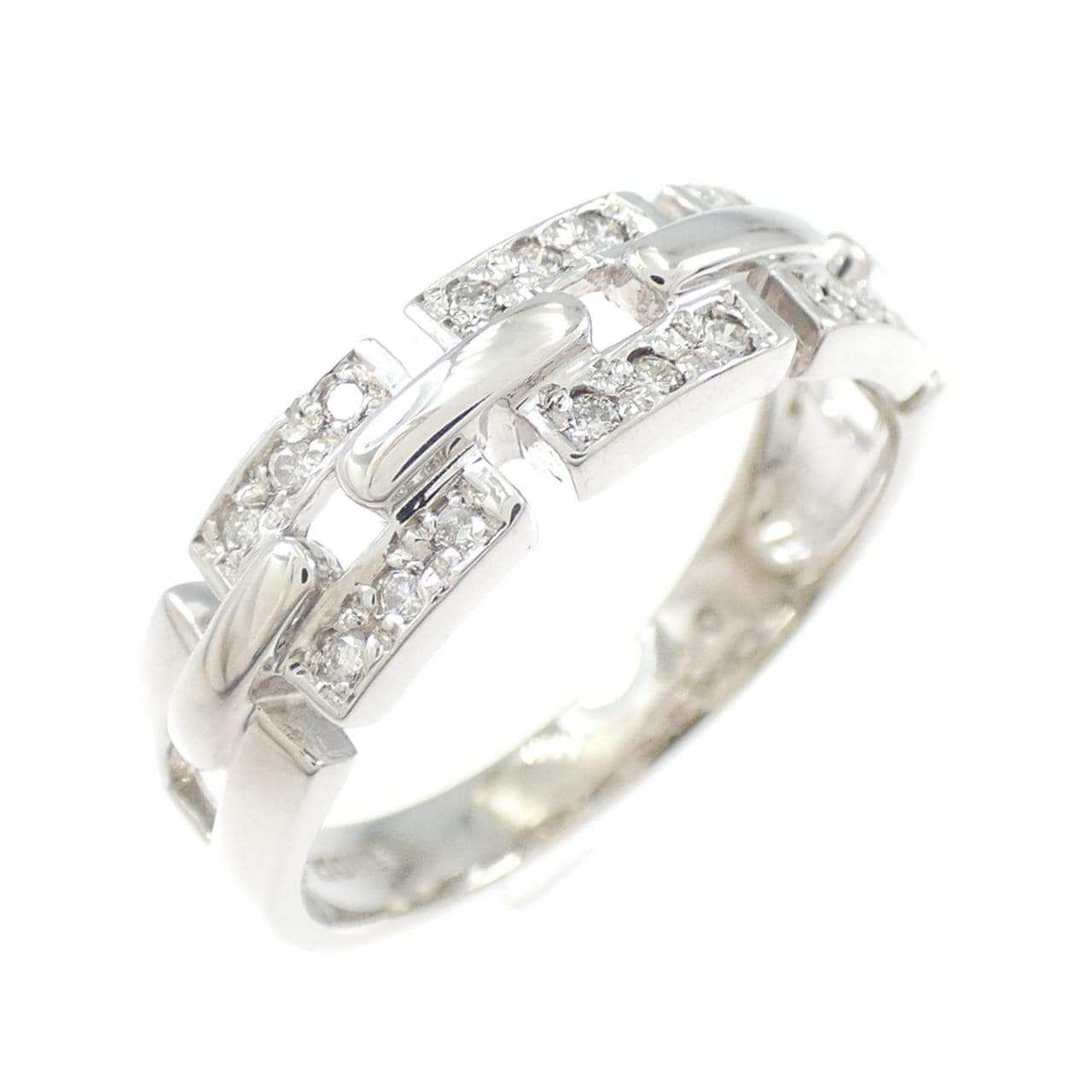 K10WG ダイヤモンド リング 0.11CT