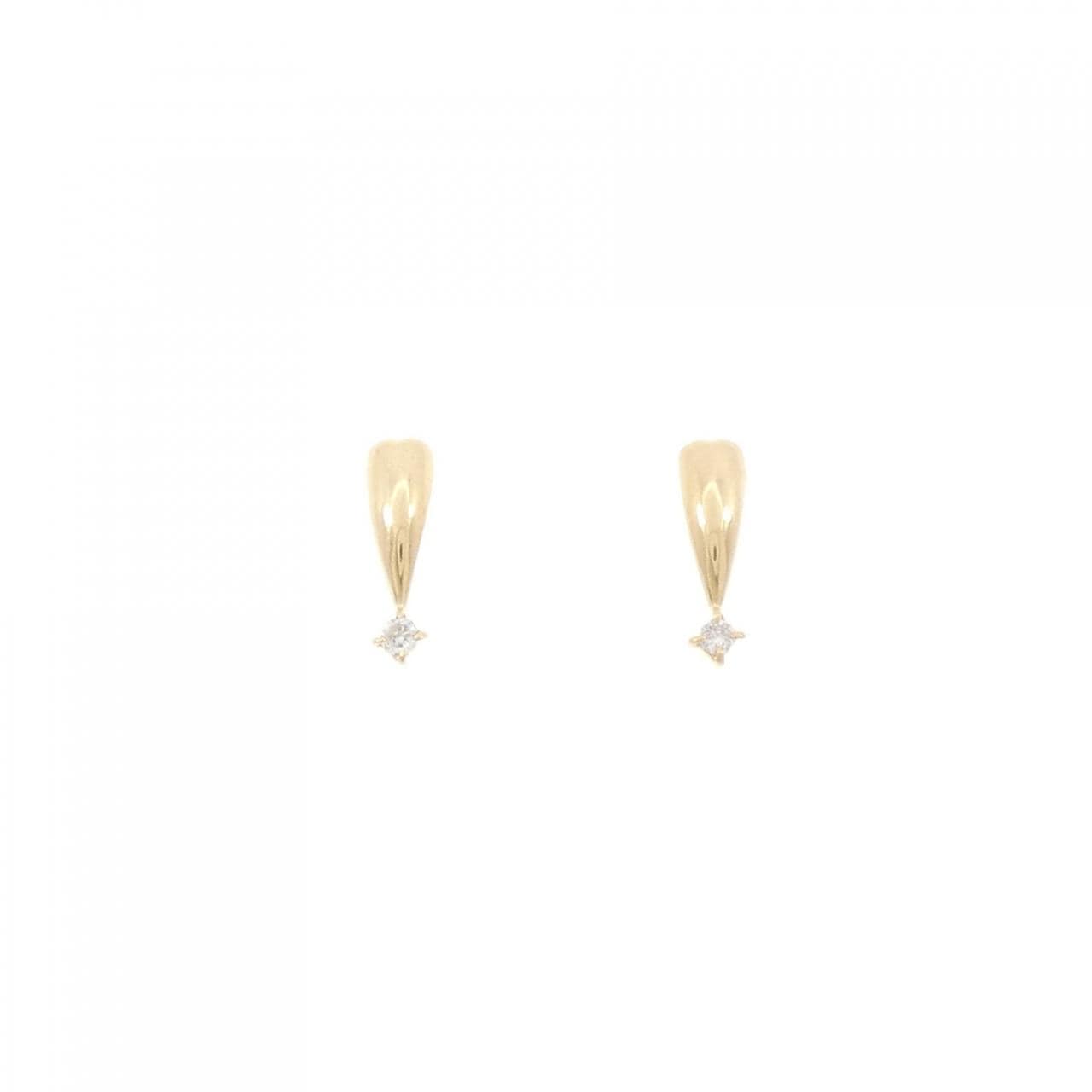 K18YG ダイヤモンド ピアス 0.04CT