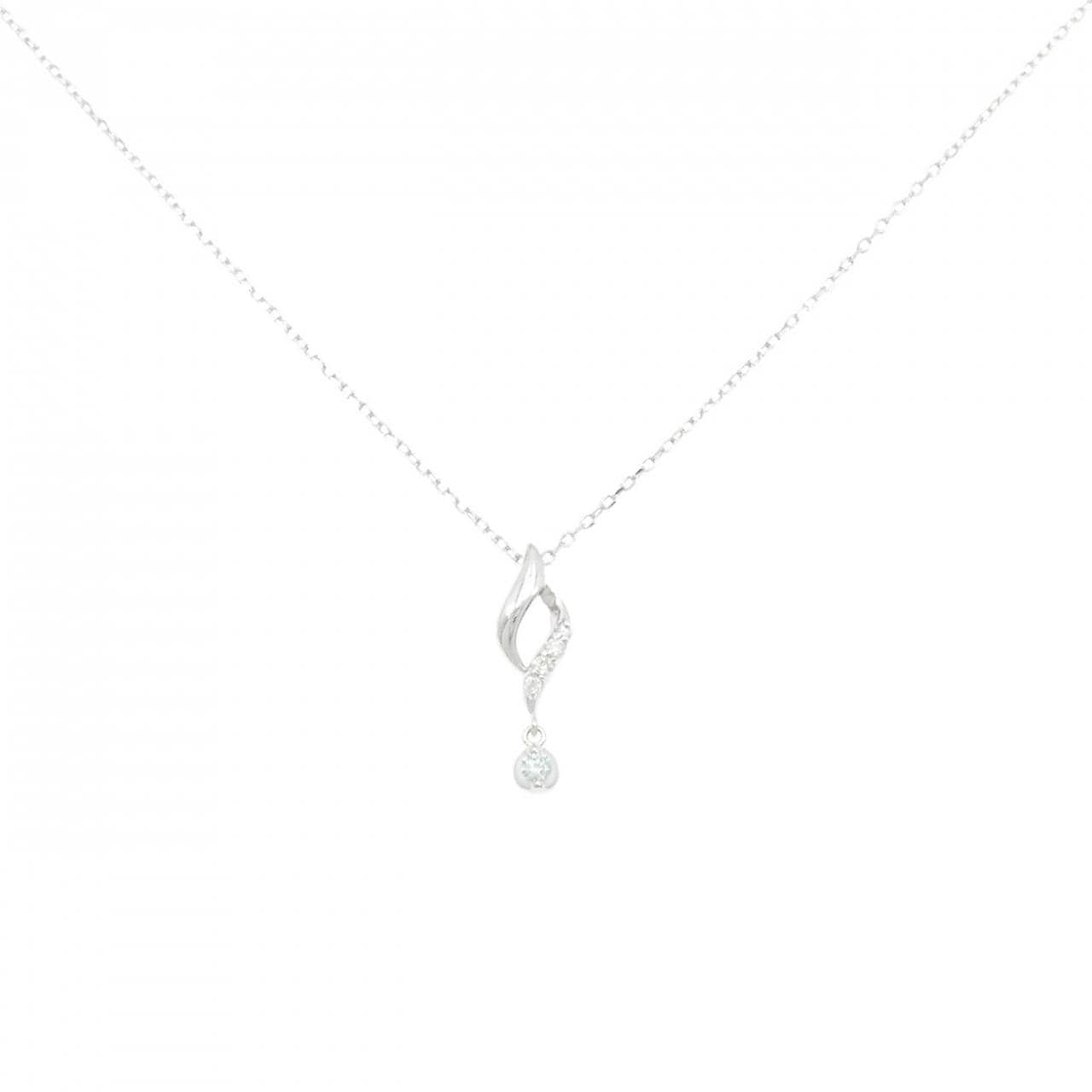 K10WG ダイヤモンド ネックレス