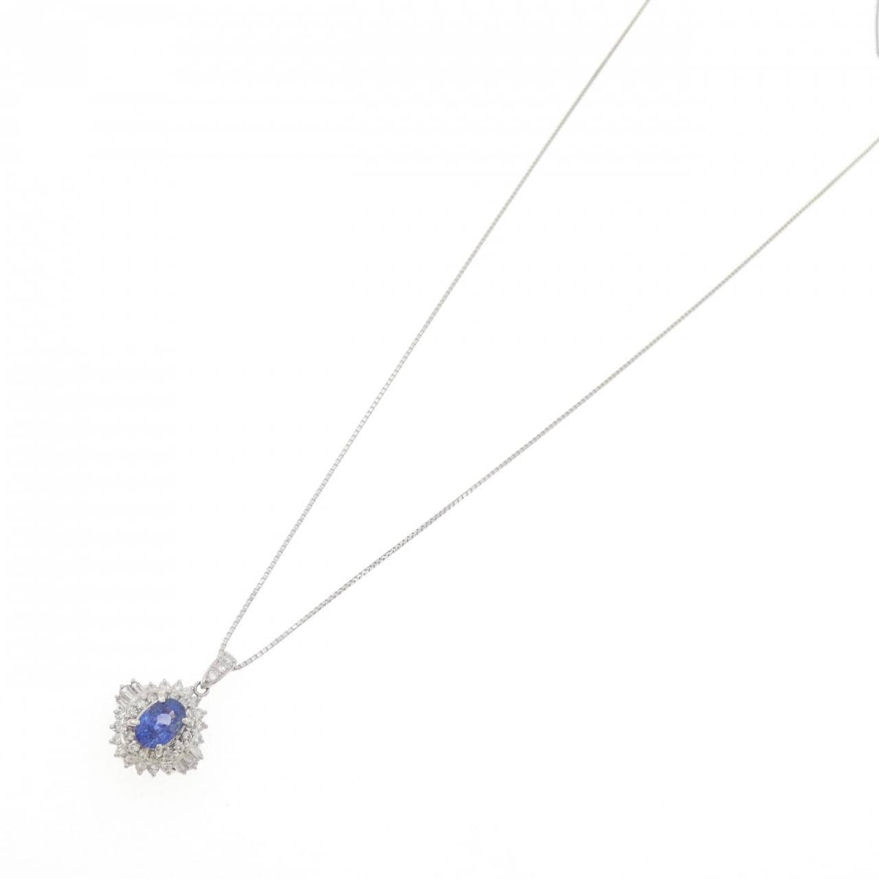 PT900/PT850 サファイヤ ネックレス 1.26CT
