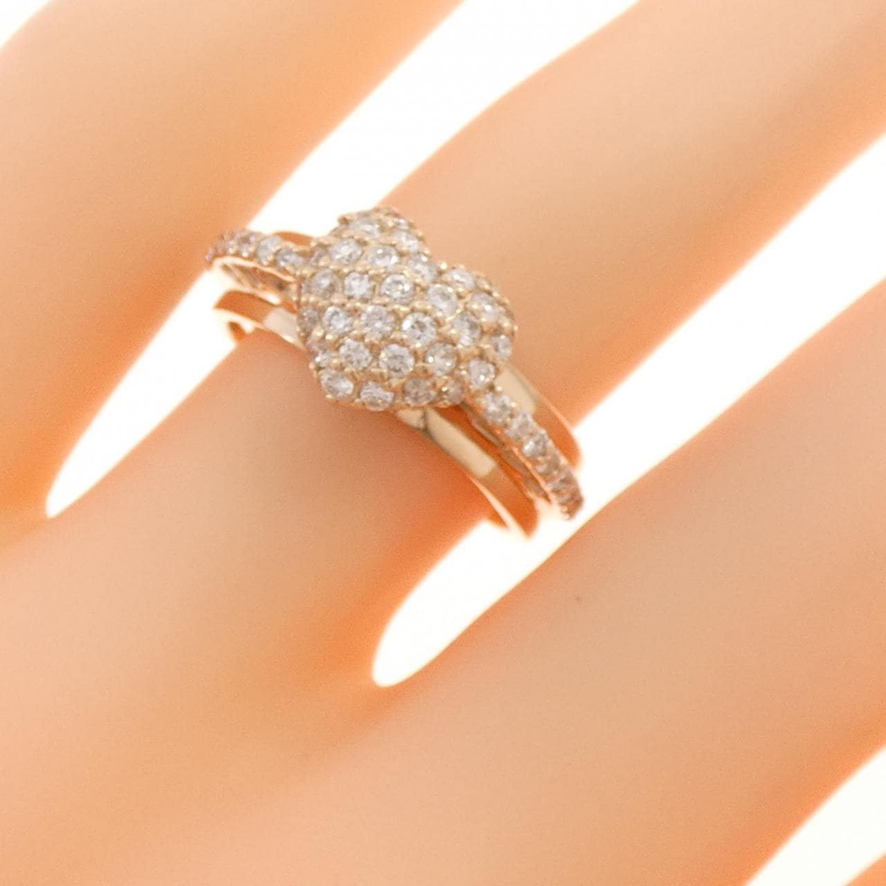 ポンテヴェキオ ハート ダイヤモンド リング 0.51CT