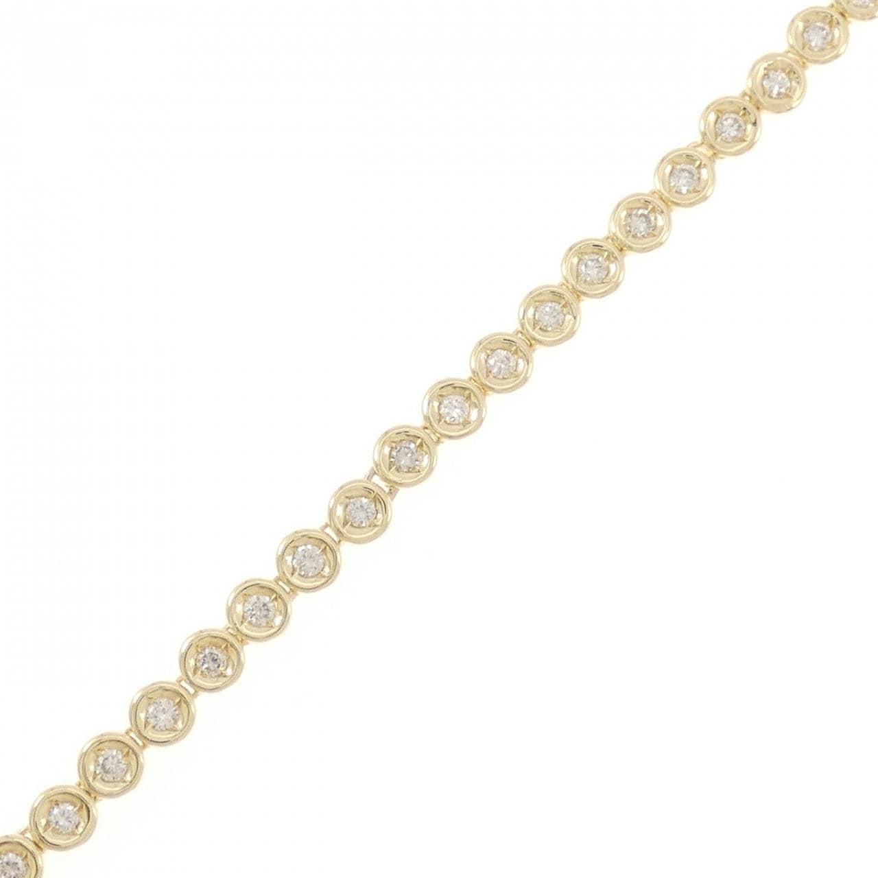 K18YG ダイヤモンド ブレスレット 1.00CT
