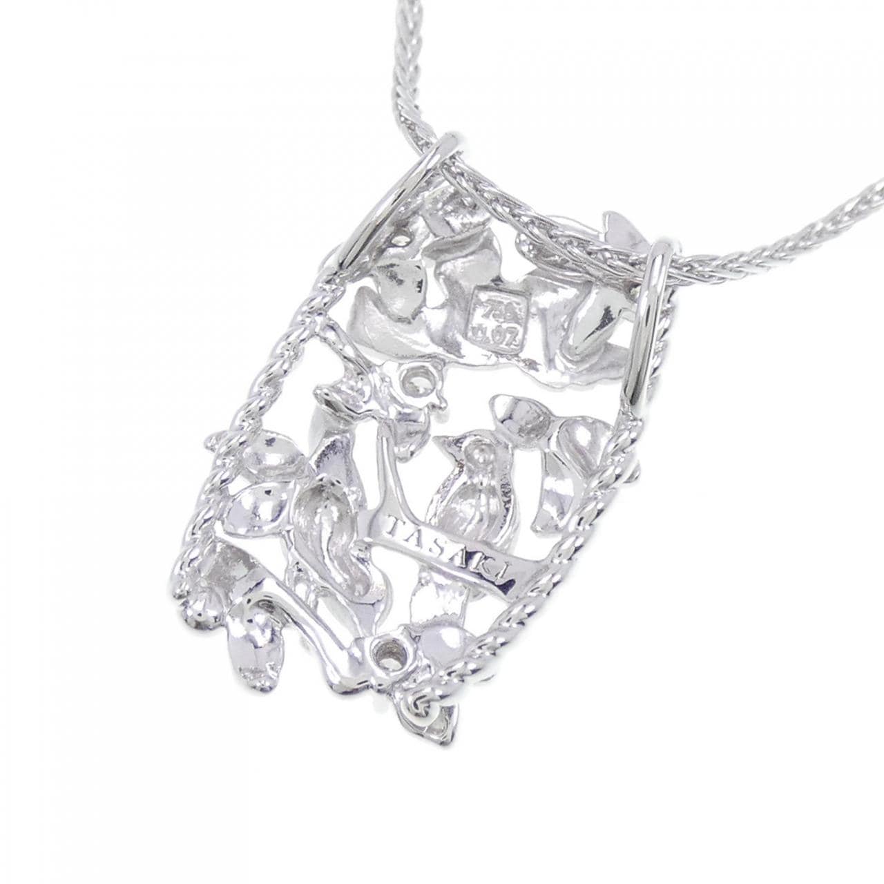 Tasaki bird Diamond necklace 0.07CT