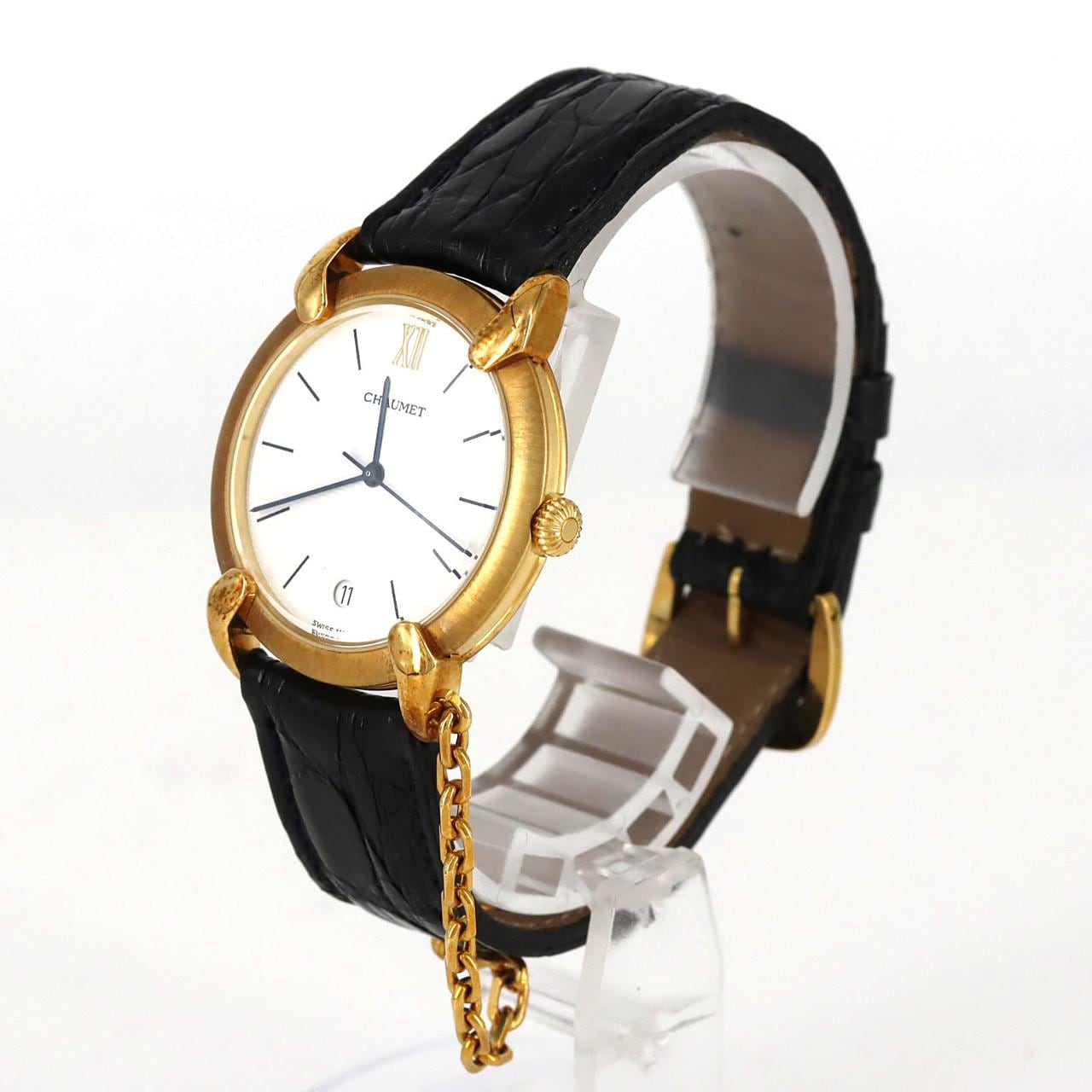 【ノーメンテナンス特価】ショーメ グリフィス YG YG クォーツ