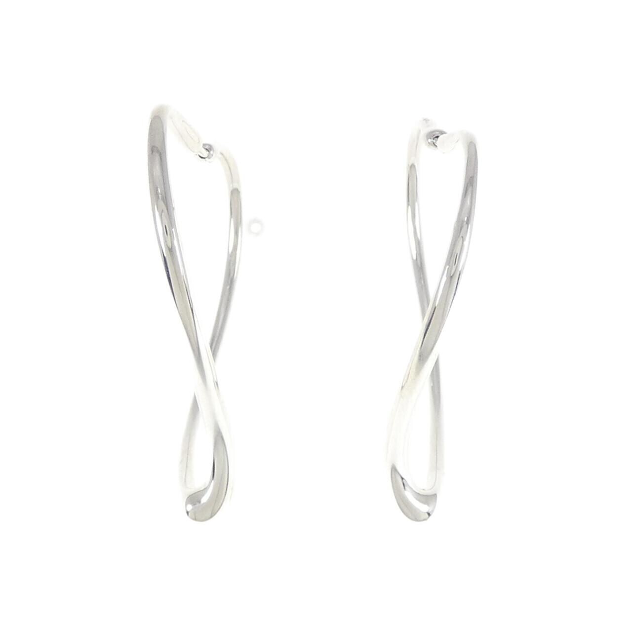 TIFFANY open heart hoop earrings