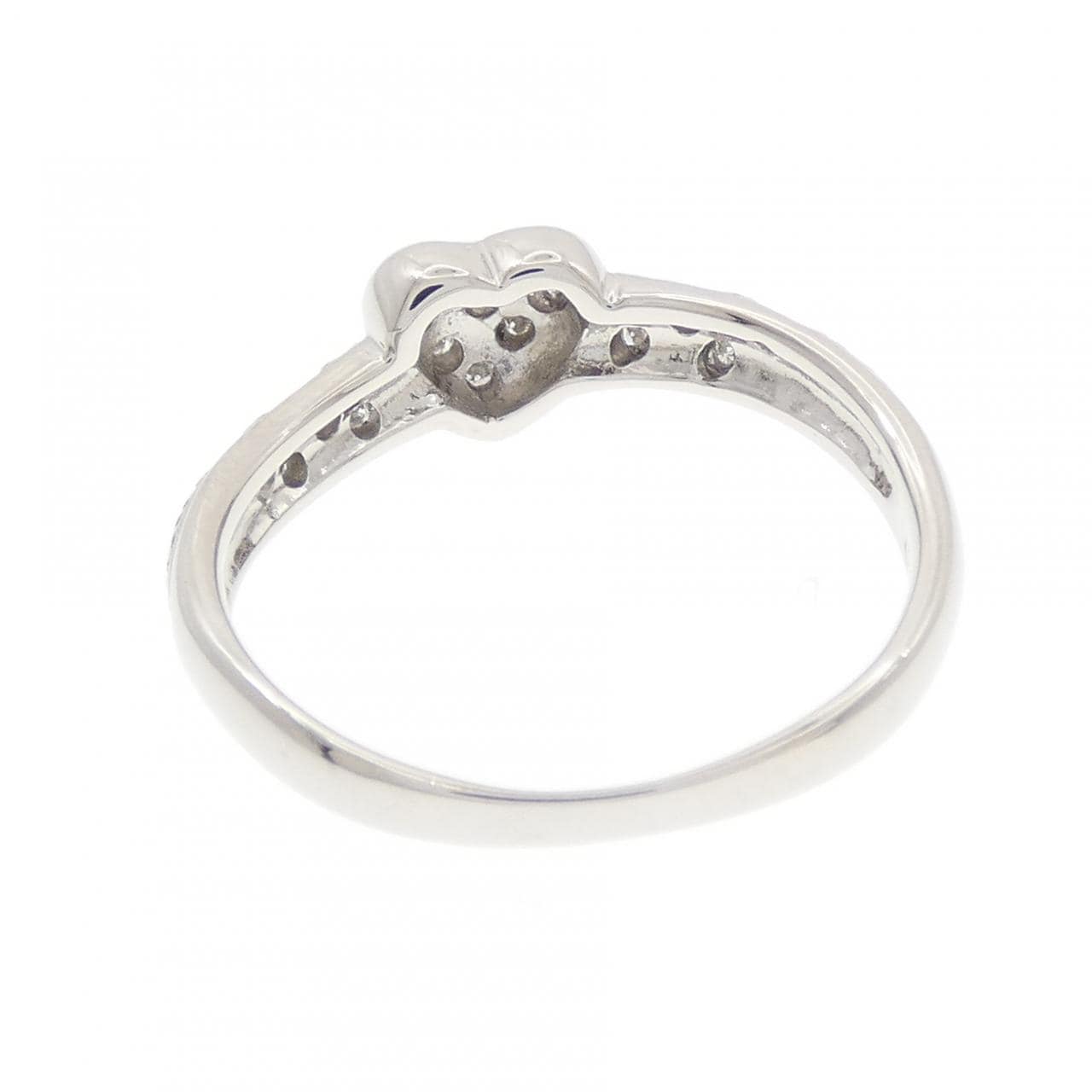 PT900 ハート ダイヤモンド リング 0.08CT