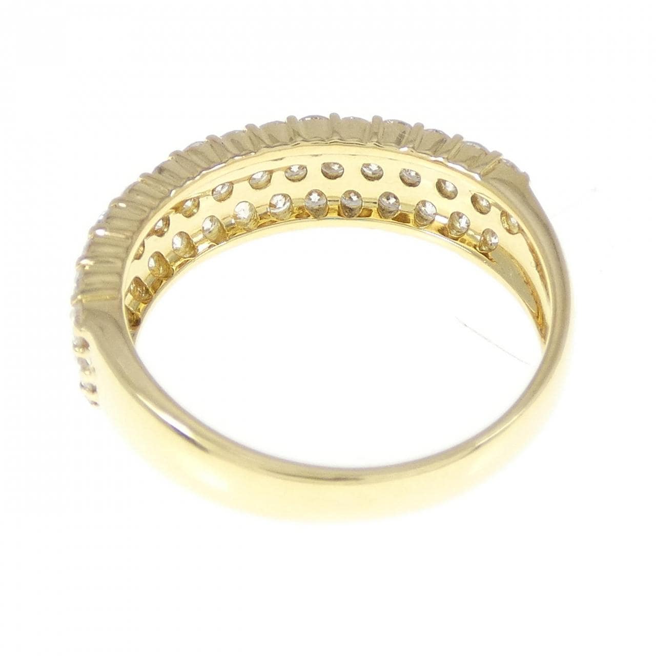 K18YG パヴェ ダイヤモンド リング 1.00CT
