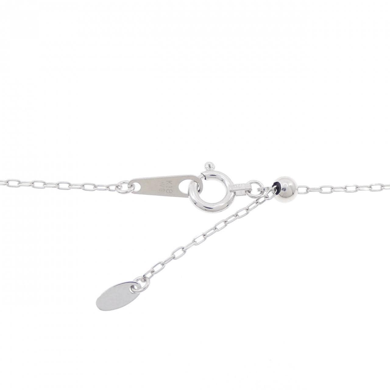 K18WG ダイヤモンド ネックレス 0.20CT