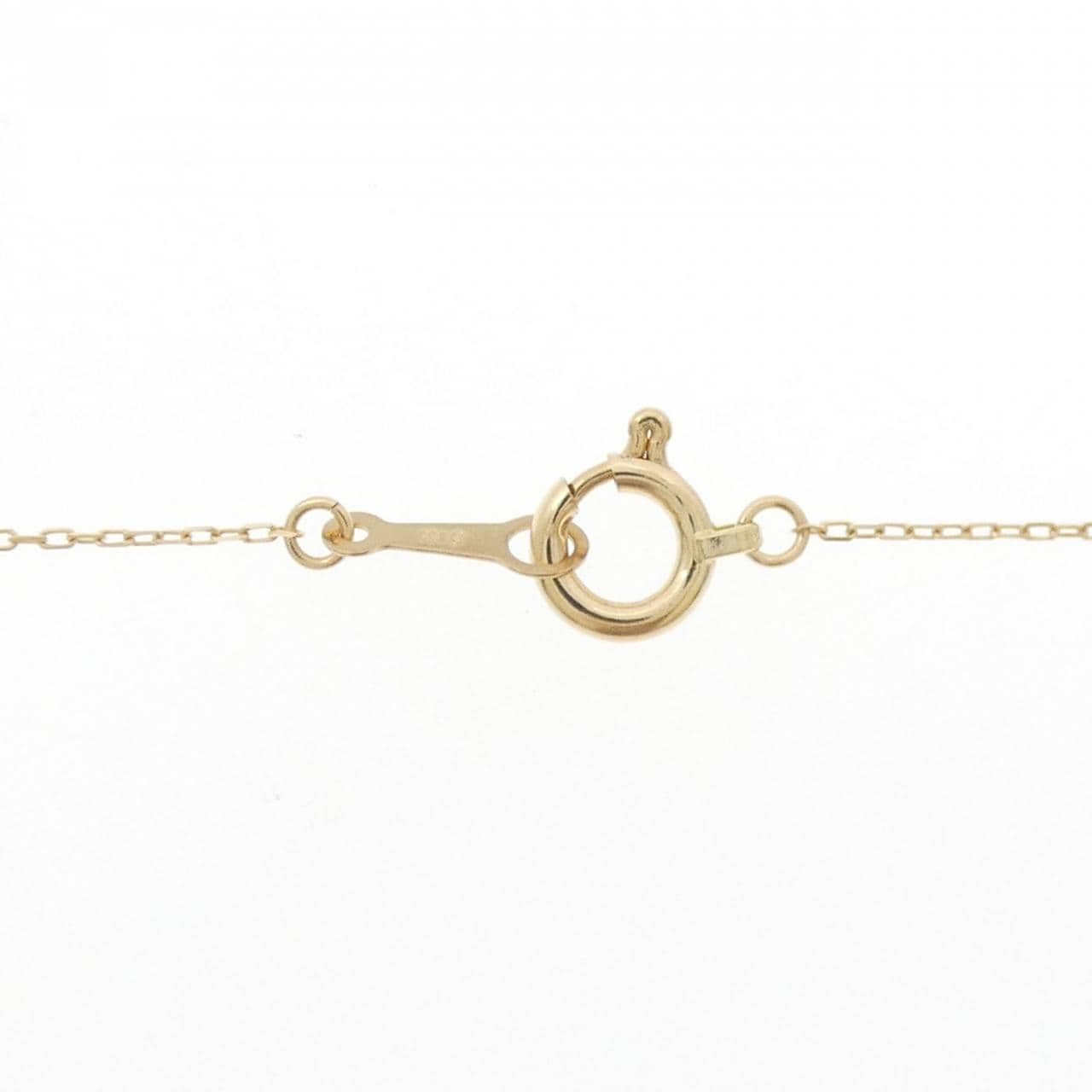 【新品】K18YG ホースシュー ダイヤモンド ネックレス 0.10CT
