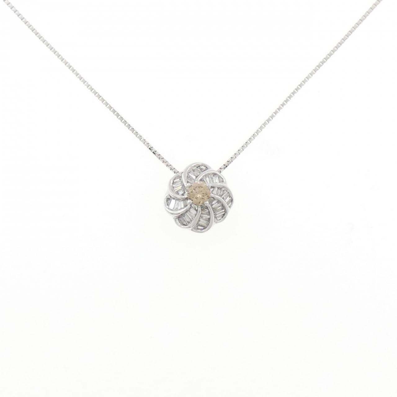 K18WG ダイヤモンド ネックレス