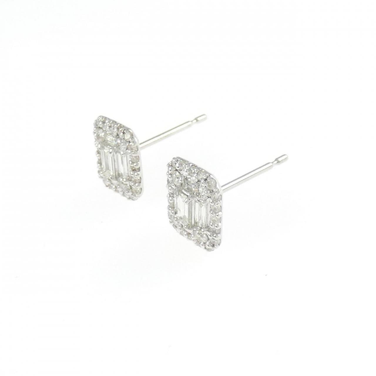 PT900 ダイヤモンド ピアス 0.50CT