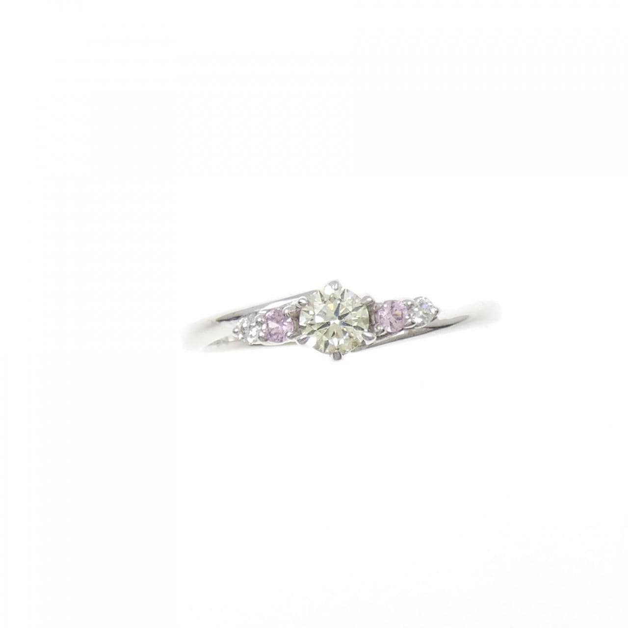 K18WG ダイヤモンド リング 0.181CT