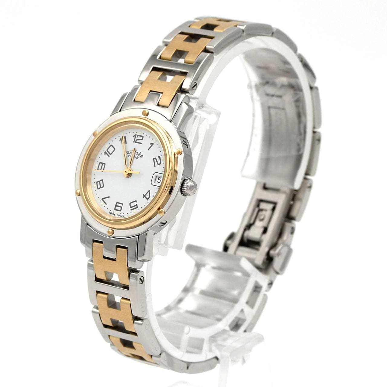 エルメス クリッパー コンビ CL4.220 SSxGP クォーツ