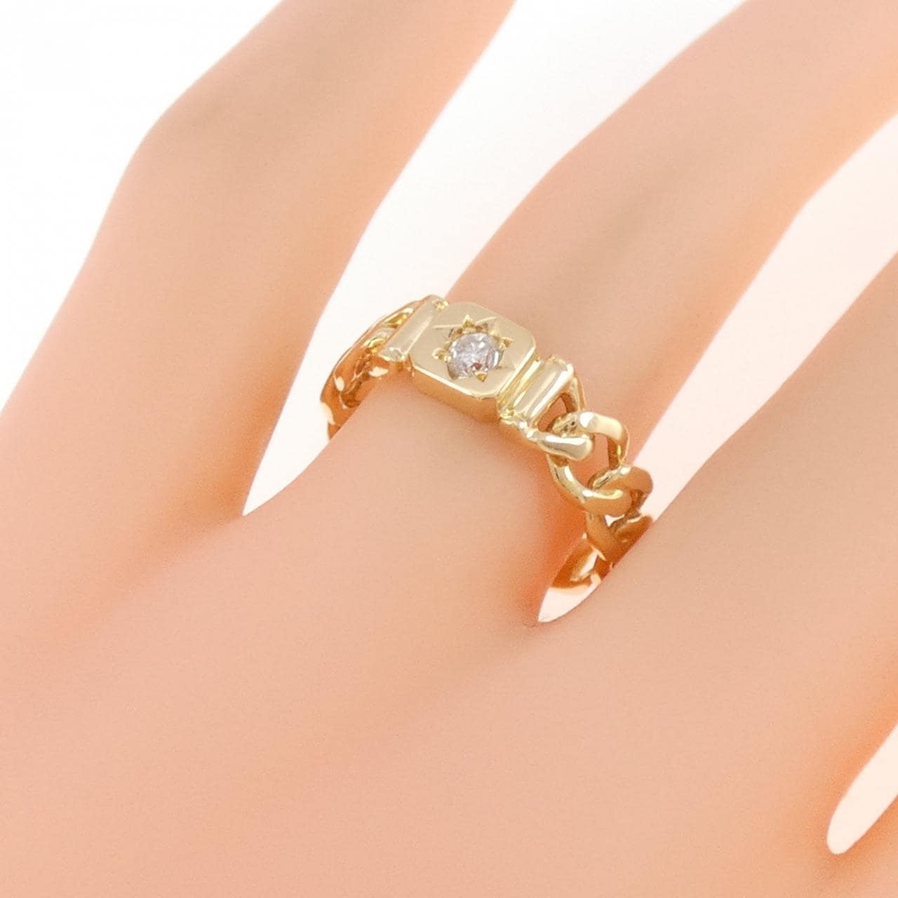 K18YG ダイヤモンド リング 0.10CT