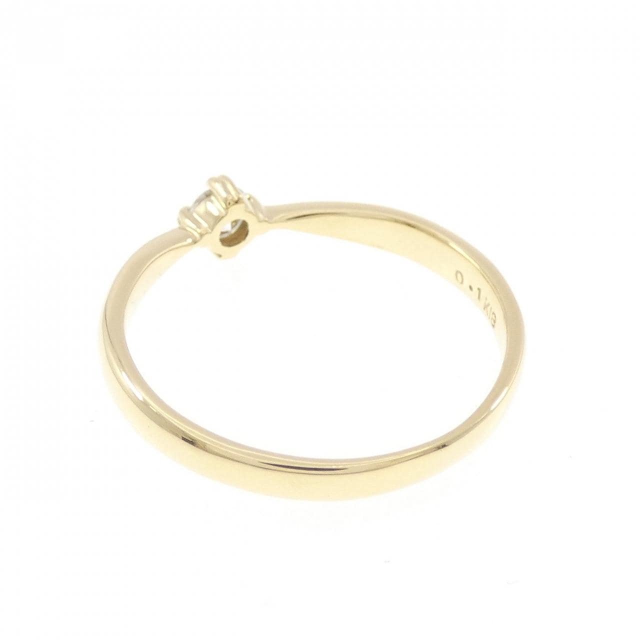 K18YG ダイヤモンド リング 0.1CT