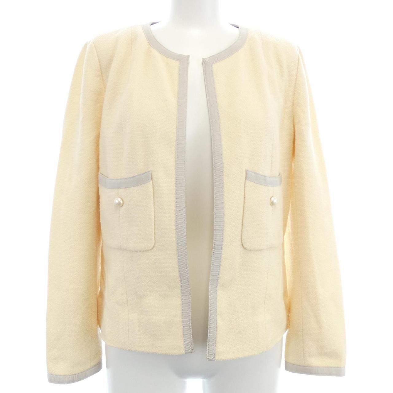 [vintage] CHANEL collarless jacket