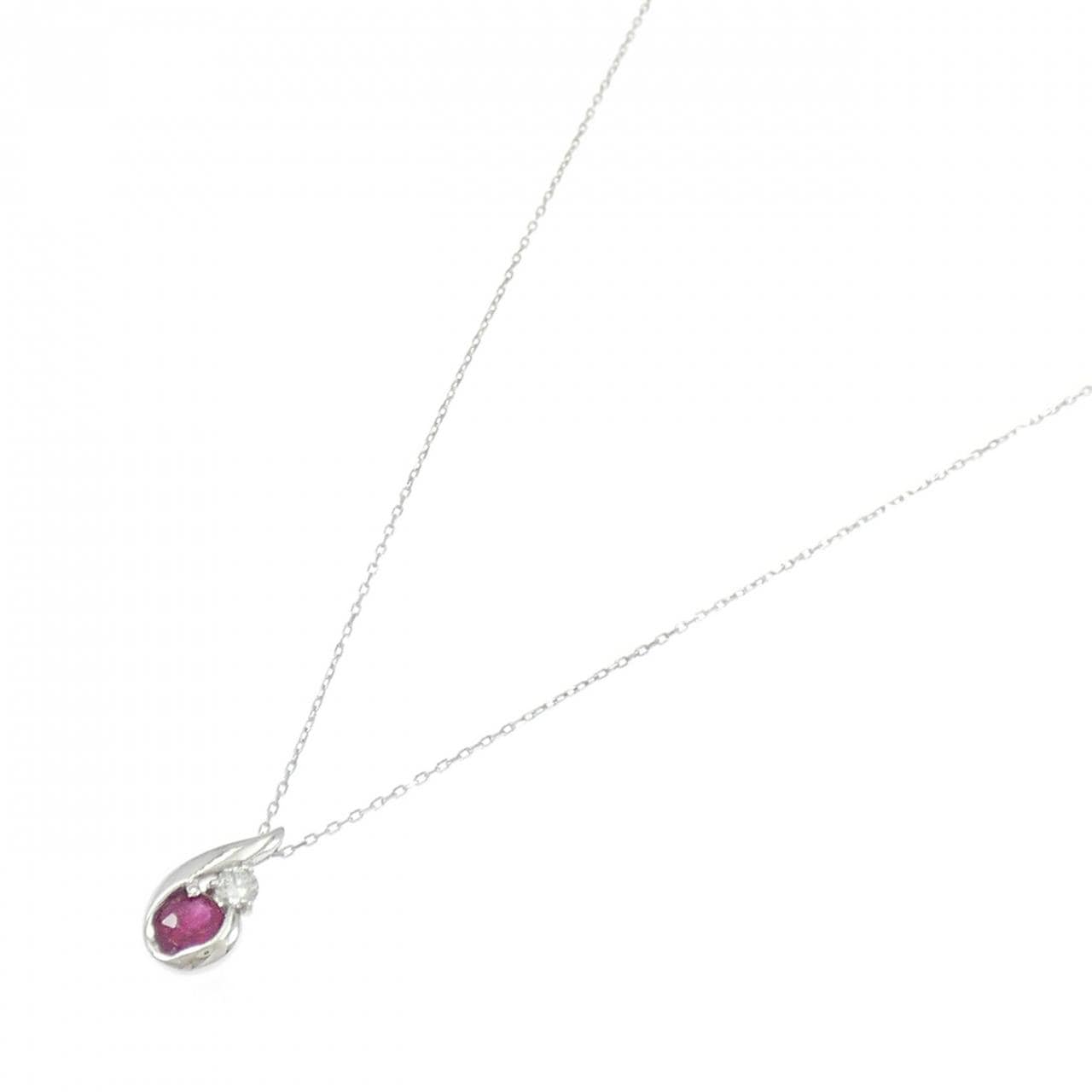 PT900/PT850 Ruby Necklace