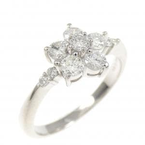 PT900 フラワー ダイヤモンド リング 0.53CT