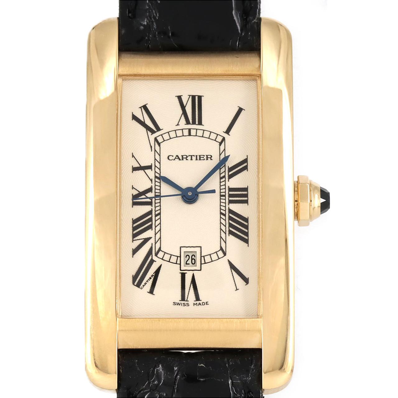 Cartier Tank American MM YG W2603556 YG自動上弦
