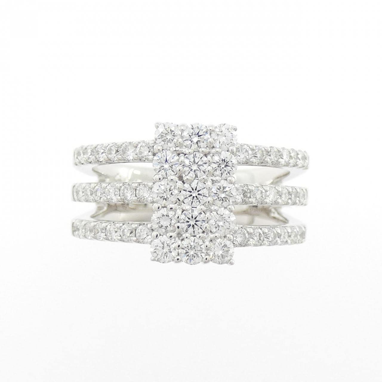 K18WG ダイヤモンド リング 1.00CT