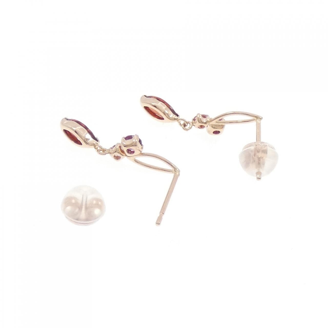 K10PG ガーネット ピアス