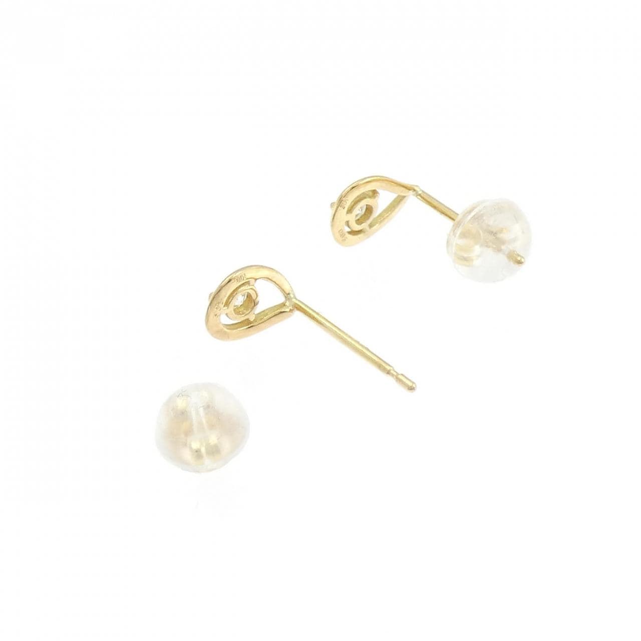 【リメイク】K18YG ダイヤモンド ピアス 0.10CT
