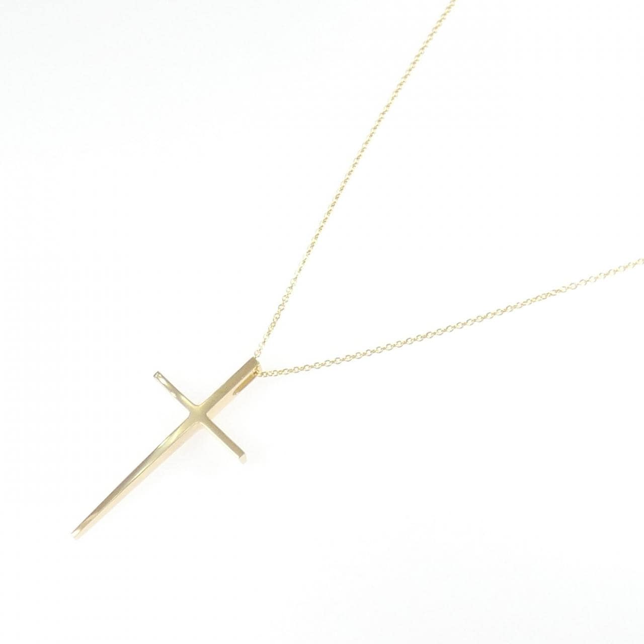 K18YG/750YG十字架項鏈
