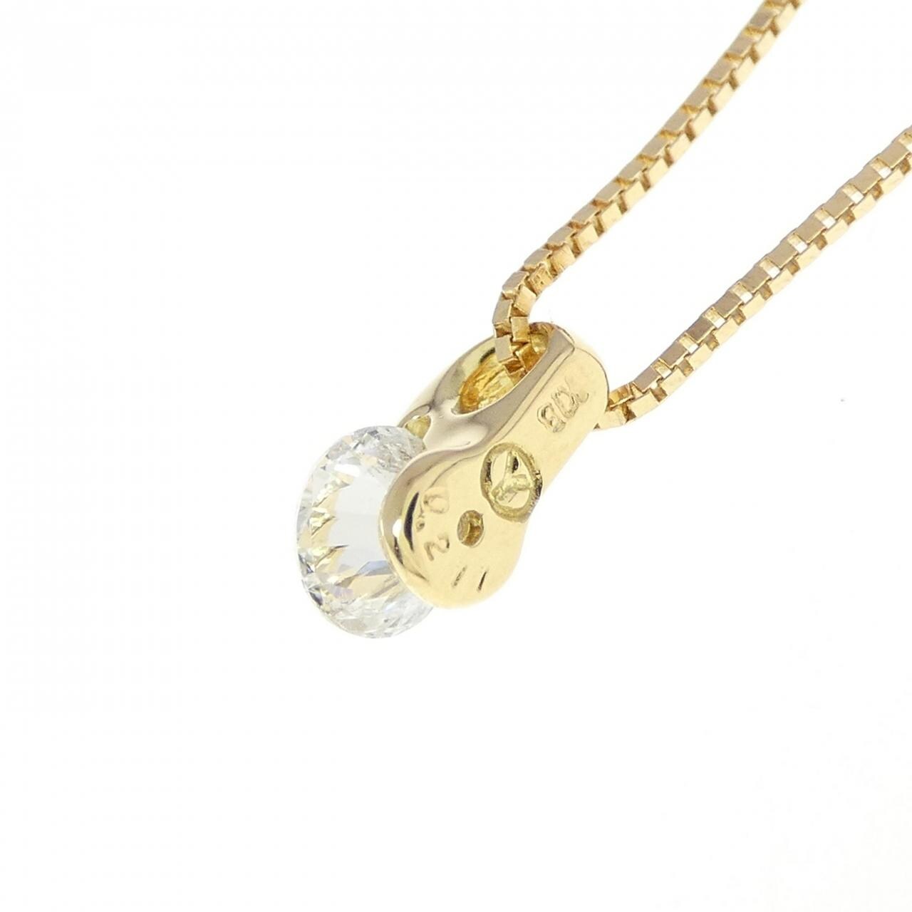 K18YG ダイヤモンド ネックレス 0.211CT