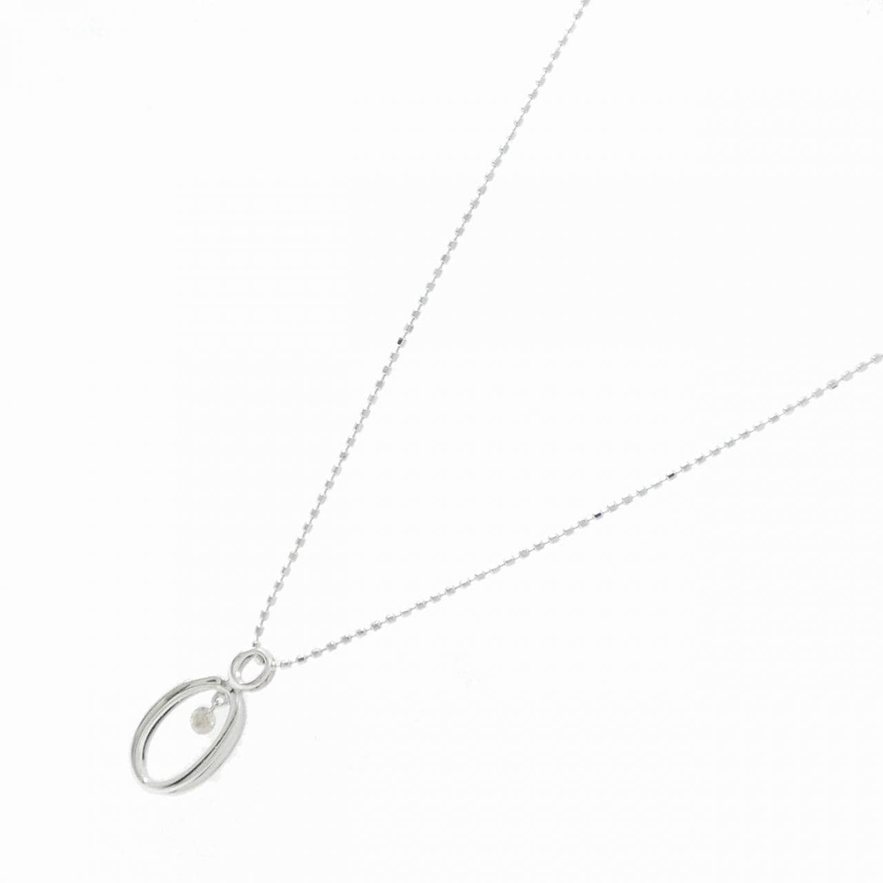 K18WG ダイヤモンド ネックレス 0.05CT
