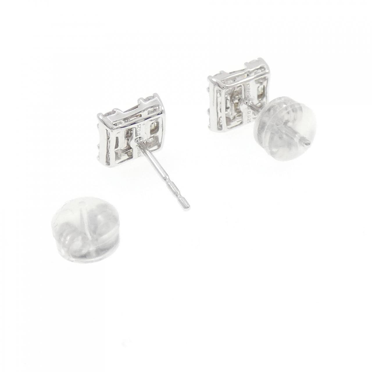 K18WG ダイヤモンド ピアス 0.50CT