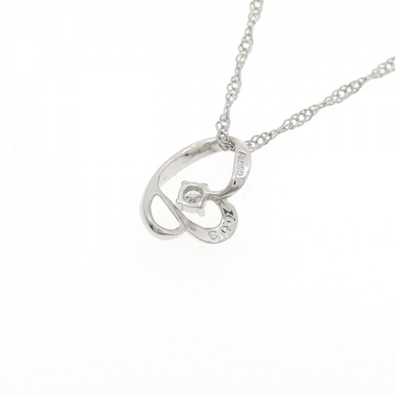 PT900/PT850 ダイヤモンド ネックレス 0.03CT