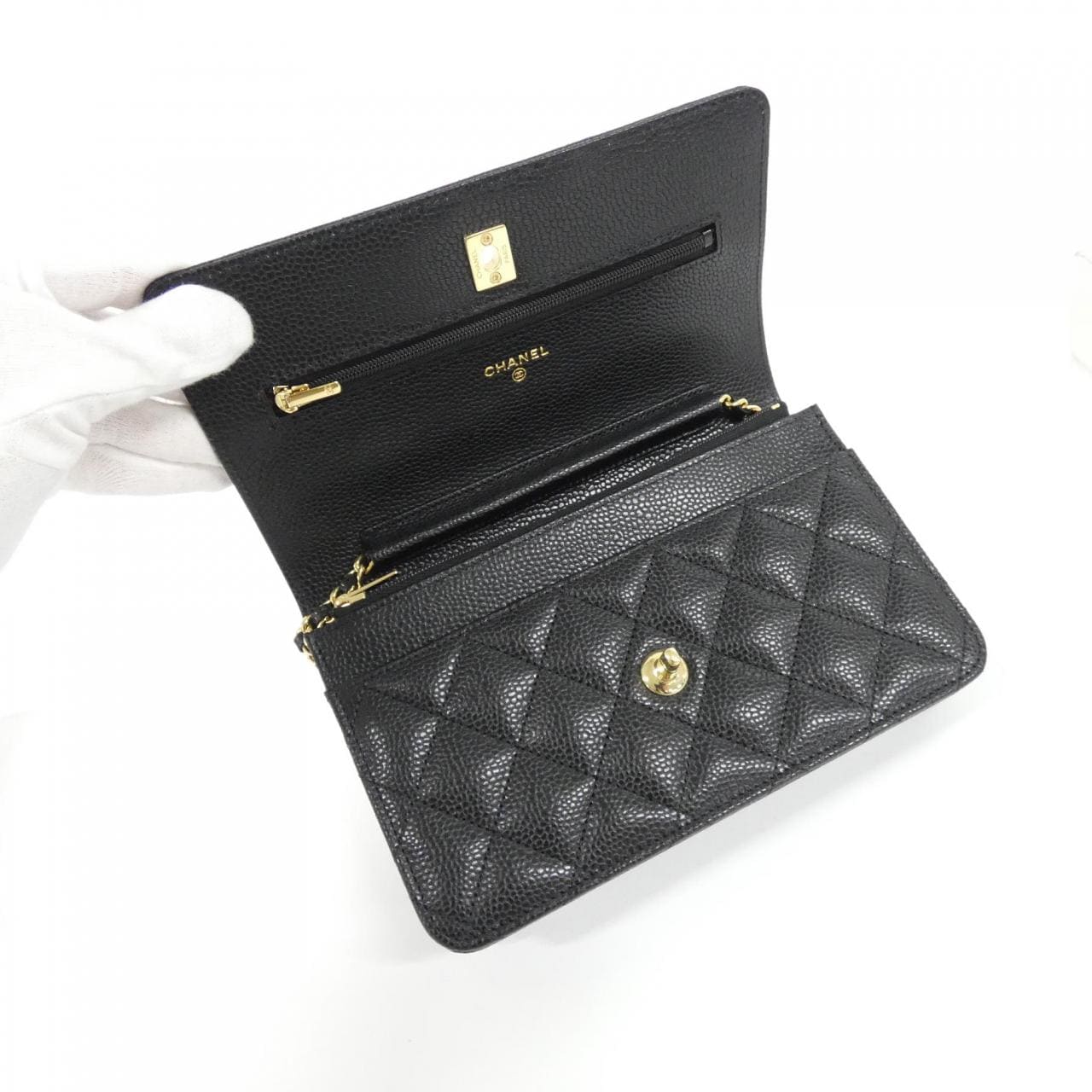 【未使用品】シャネル AP4241 チェーンウォレット