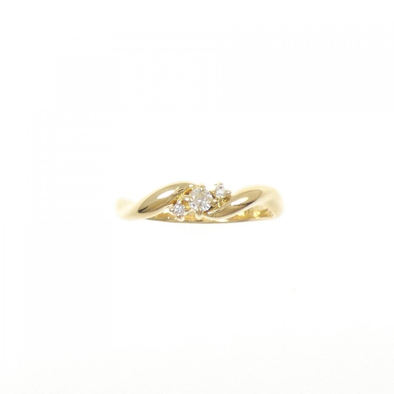 K18YG ダイヤモンド リング 0.07CT