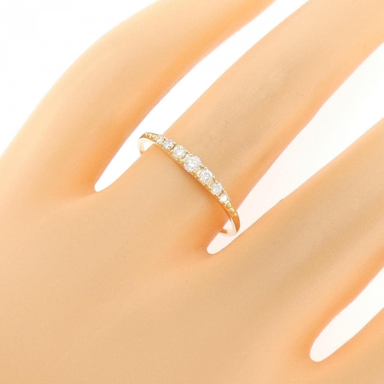 【リメイク】K18YG ダイヤモンド リング 0.15CT