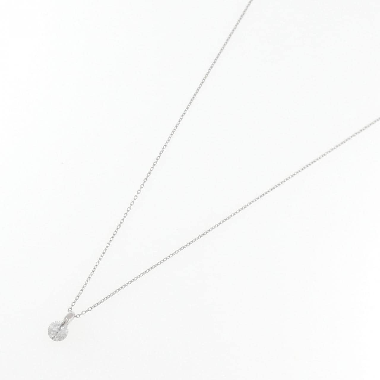 PT900/PT850 ソリティア ダイヤモンド ネックレス 0.400CT