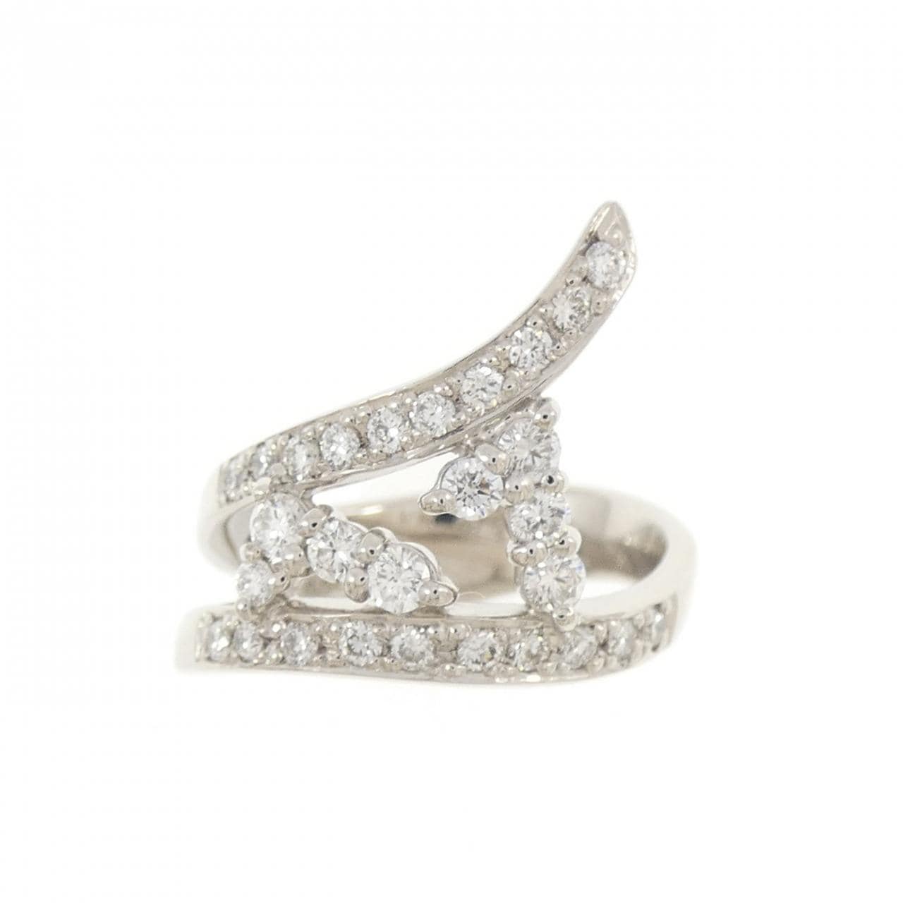 PT900 ダイヤモンド  ピンキーリング 0.42CT