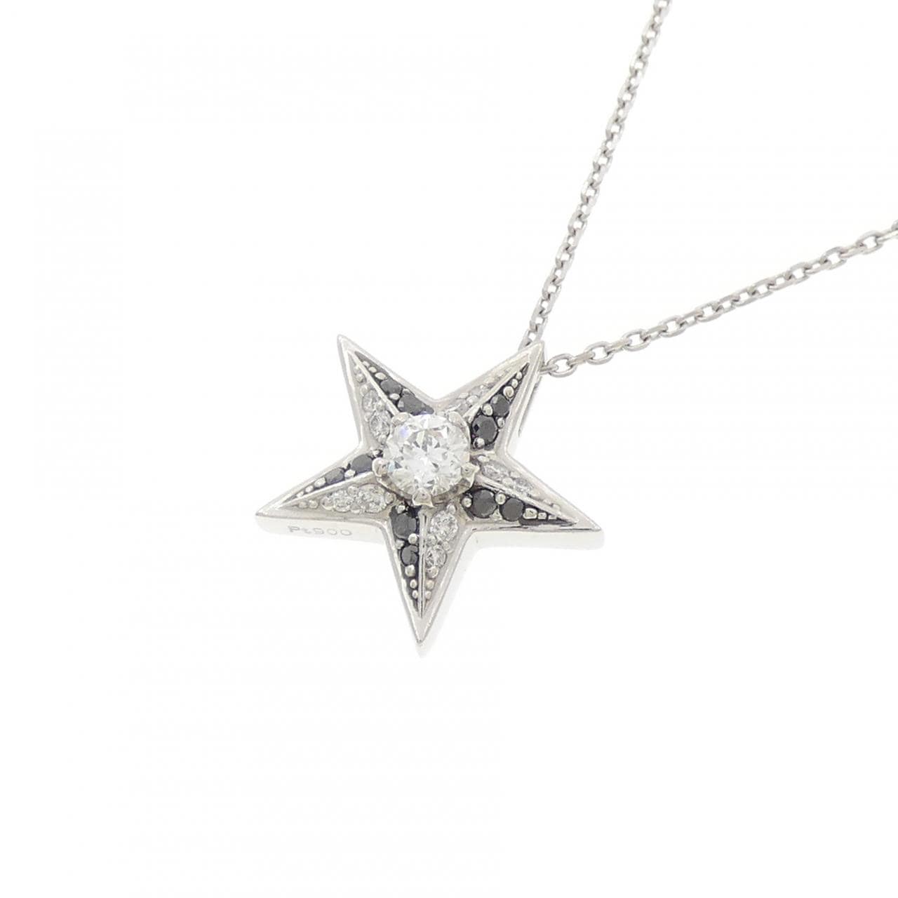 PT900/PT850 スター ダイヤモンド ネックレス 0.140CT