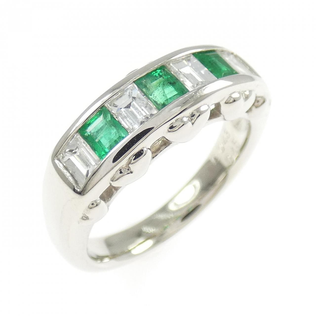 PT900 エメラルド リング 0.45CT