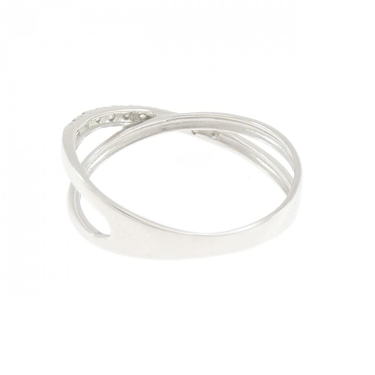 K18WG ダイヤモンド リング 0.10CT