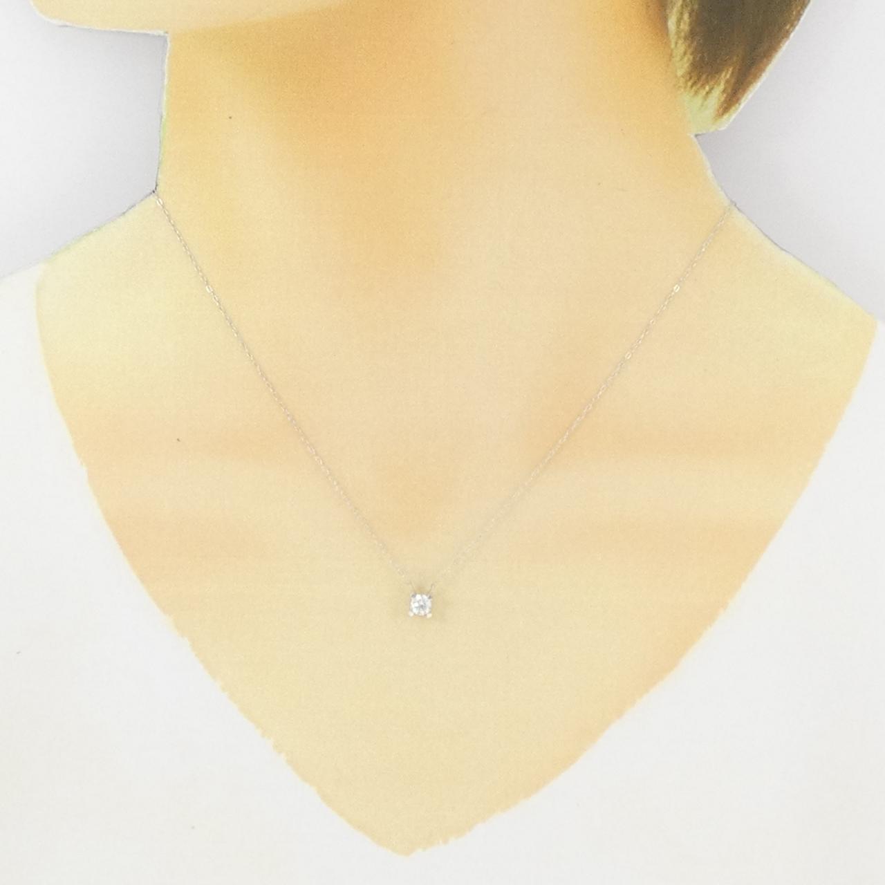 コメ兵｜K18WG ソリティア ダイヤモンド ネックレス 0.25CT  